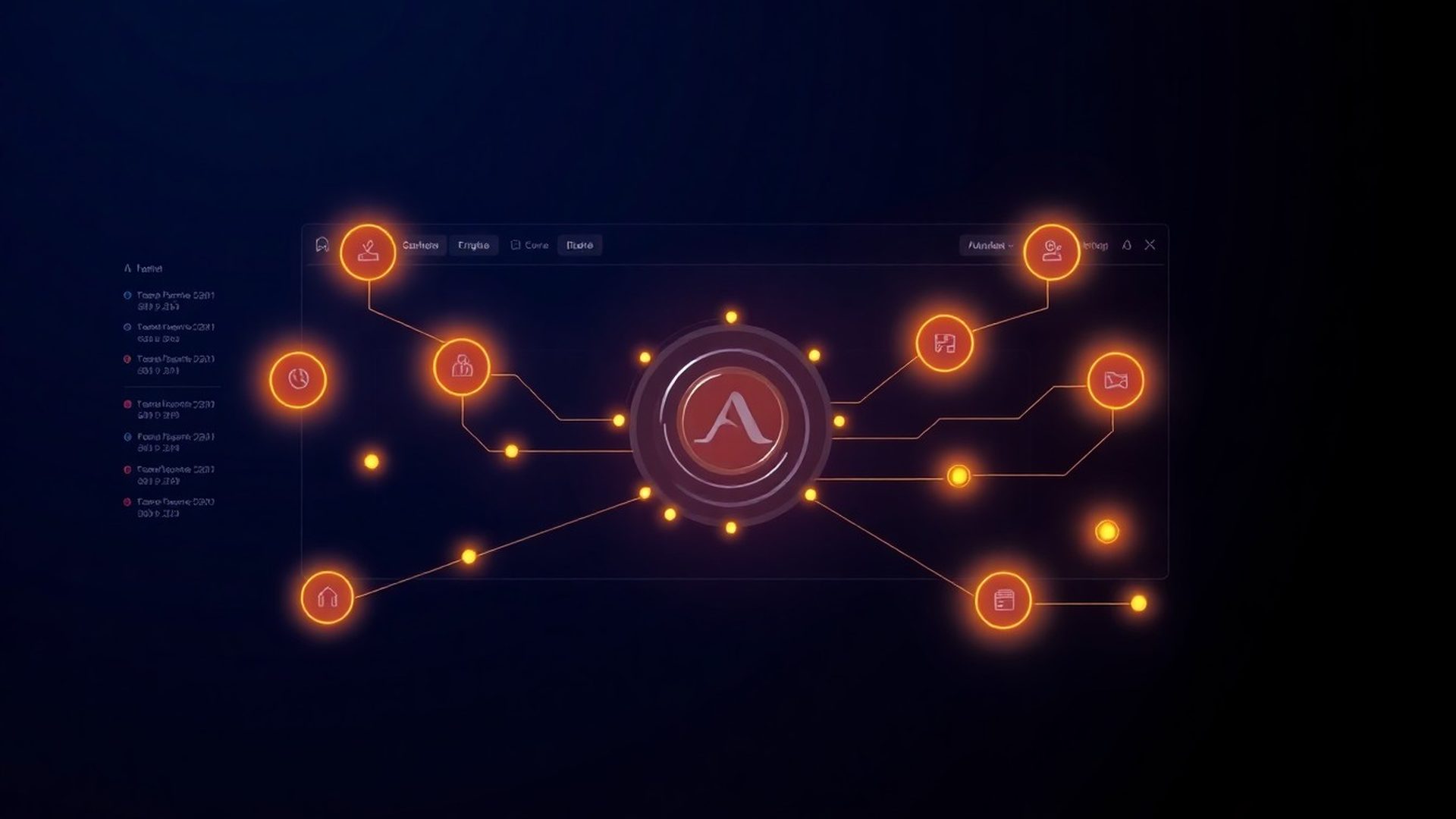 Broker integration dashboard showing multiple connected brokers routing to a central strategy engine